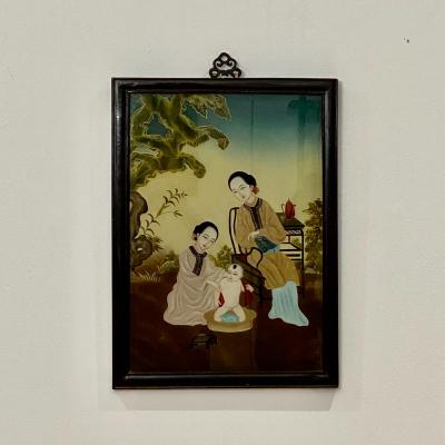 Reverse Glass Painting China Republic Period