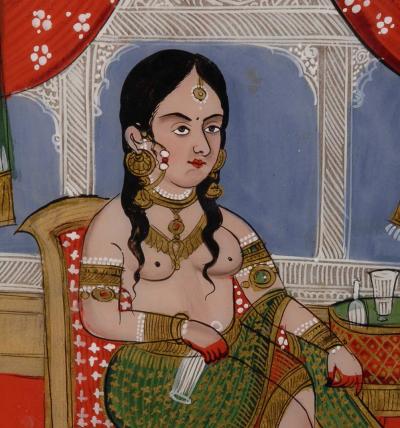 Reverse Glass Painting from Rajastan India