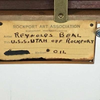 Reynolds Beal Impressionist Oil Painting USS Utah Rockport Mass American 1928