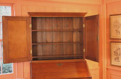 Rhode Island Chippendale Goddard School Secretary Bookcase