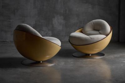 Ricardo Fasanello Esfera Lounge Chairs by Ricardo Fasanello Brazil Late 1960s