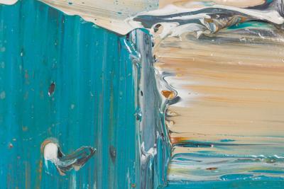 Ricardo Rumi Blue White Ochre Grey Grid 2011 