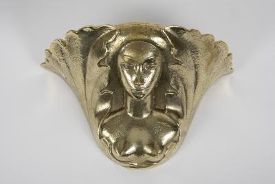 Riccardo Scarpa 1950s Pair of Bronze Sconces by Riccardo Scarpa