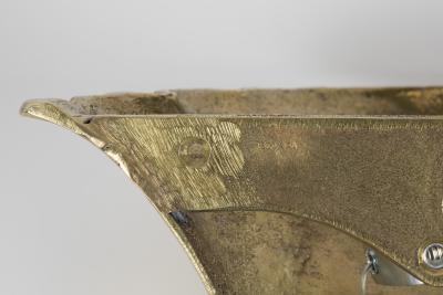 Riccardo Scarpa 1950s Pair of Bronze Sconces by Riccardo Scarpa