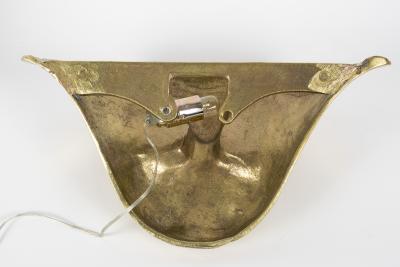 Riccardo Scarpa 1950s Pair of Bronze Sconces by Riccardo Scarpa