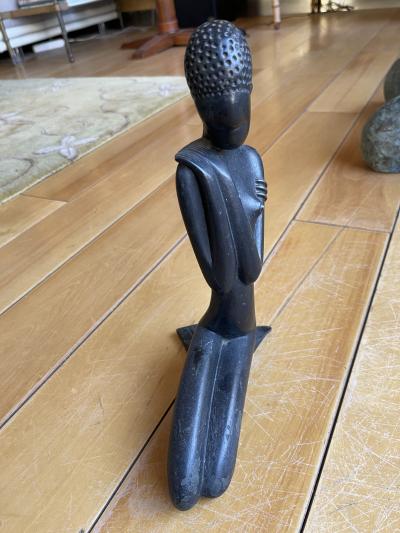 Riccardo Scarpa 1950s bronze sculpture of an African woman