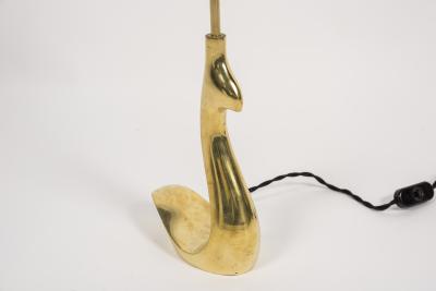 Riccardo Scarpa Pair of bronze male and female birds lamps by Riccardo Scarpa