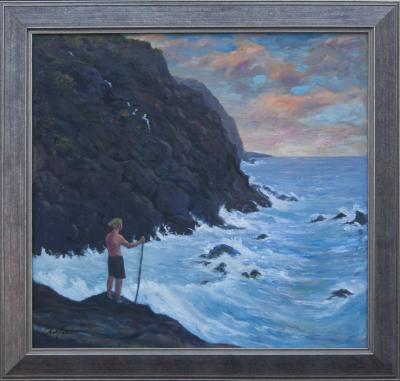 Richard Barnard Chalfant Traveller of Many Worlds Oil on Canvas by Richard Chalfant