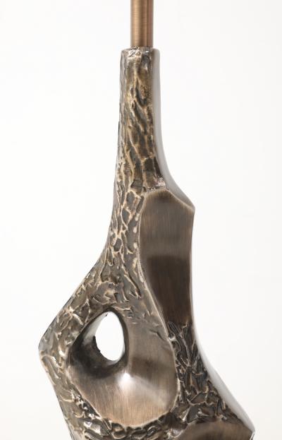 Richard Barr Richard Barr Bronze Brutalist Lamps