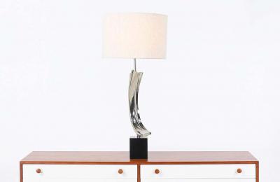 Richard Barr Richard Barr Harold Weiss Chrome Table Lamp for Laurel Lamp Co 