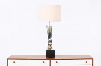 Richard Barr Richard Barr Harold Weiss Chrome Table Lamp for Laurel Lamp Co 