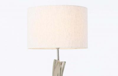 Richard Barr Richard Barr Harold Weiss Chrome Table Lamp for Laurel Lamp Co 