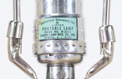 Richard Barr Richard Barr Harold Weiss Chrome Table Lamp for Laurel Lamp Co 