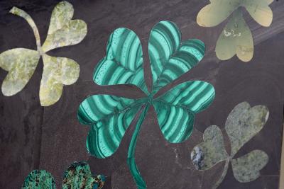 Richard Blow Shamrocks Pietra Dura Panel
