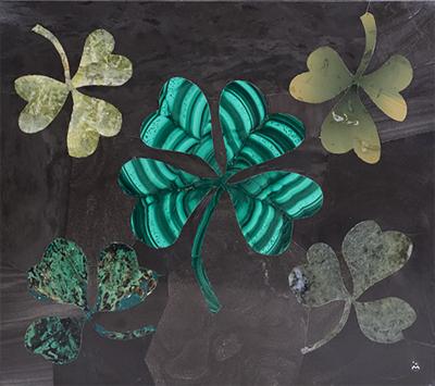 Richard Blow Shamrocks Pietra Dura Panel