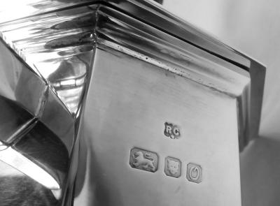 Richard Comyns 1980s Thatcher Era Return to Tradition English Georgian Coffee Set