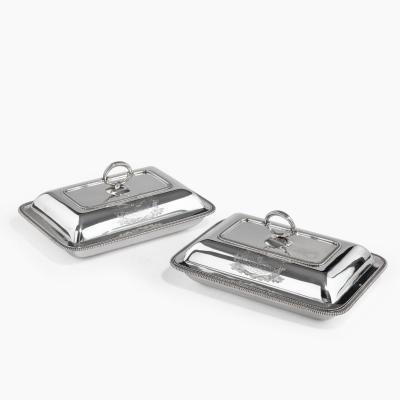 Richard Cooke Captain Sir George Collier s presentation silver entree dishes by Richard Cooke