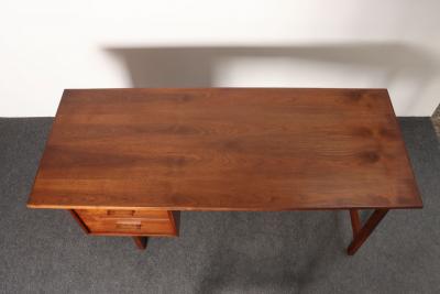 Richard Ernst Artschwager Mid Century American Modern Studio Craft Walnut Desk by Richard Artschwager