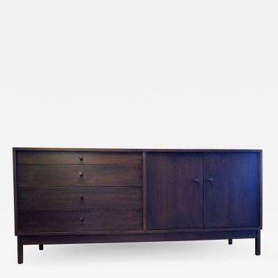 Richard Ernst Artschwager Richard Artschwager Studio Crafted Four Drawer Walnut Credenza Dresser 1960s