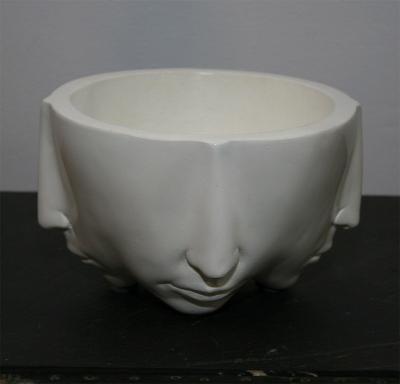Richard Etts Richard Etts Signed Faces Bowl