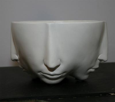 Richard Etts Richard Etts Signed Faces Bowl
