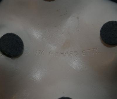 Richard Etts Richard Etts Signed Faces Bowl