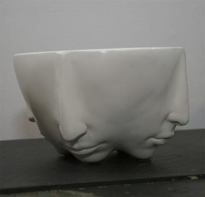 Richard Etts Richard Etts Signed Faces Bowl