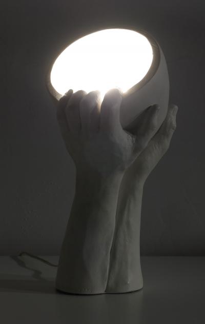 Richard Etts Richard Etts b 1941 Plaster Spot Light Signed and dtd 1974