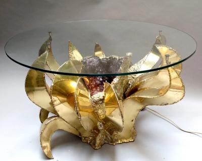 Richard Faure Coffee table by Richard Faure Paris France circa 1970 1980