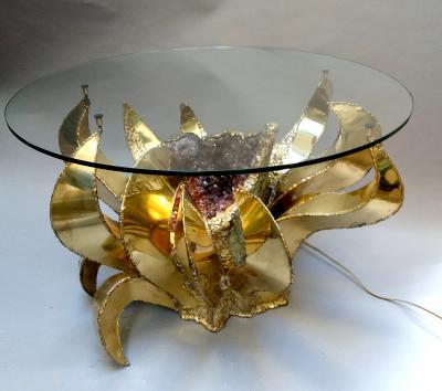 Richard Faure Coffee table by Richard Faure Paris France circa 1970 1980