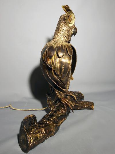 Richard Faure Grand duke on a branch 1980s luminous sculpture by Richard Faure