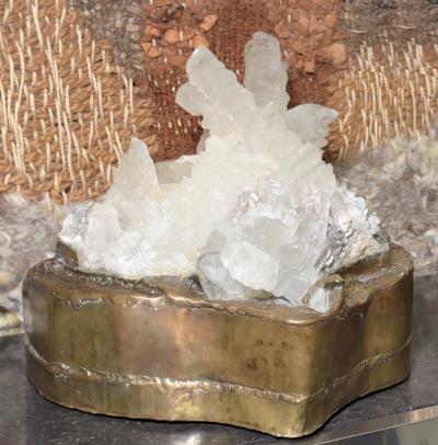 Richard Faure Large gypsum light sculpture Richard Faure Paris France circa 1980