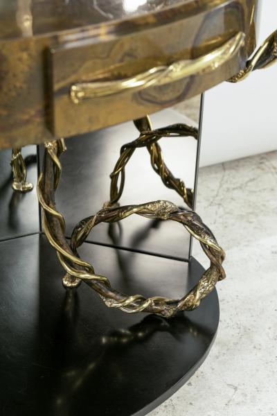 Richard Faure Large triptych dressing table by Richard Faure Paris France circa 1980