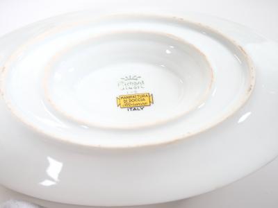 Richard Ginori Brown Gold Trimmed Extensive Dinnerware Service Of 99 Pieces
