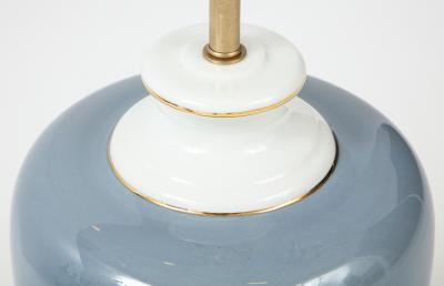 Richard Ginori Richard Ginori French Blue Porcelain Lamps