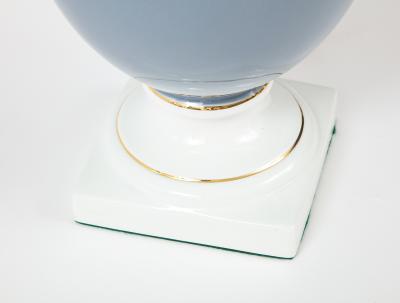 Richard Ginori Richard Ginori French Blue Porcelain Lamps