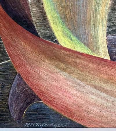 Richard H Taflinger American 1915 1986 Calla Lily and Purple Hills 