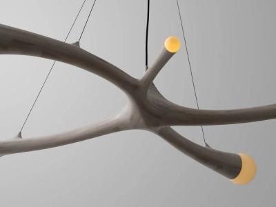 Richard Haining STACKED 7 Bulb Illuminated Sculpture 2022