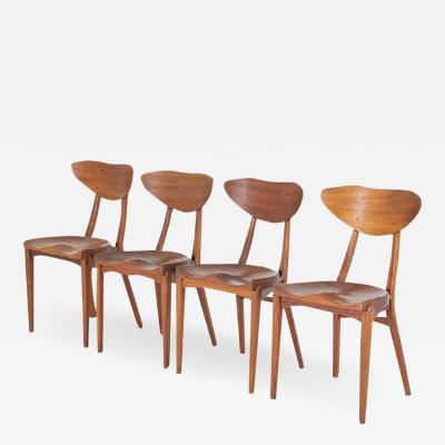 Richard Jensen Set of Four Dining Chairs by Richard Jensen and Kjaerulff Rasmussen