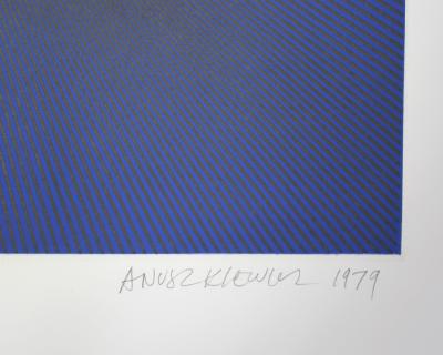 Richard Joseph Anuszkiewicz Midnight Suite Blue with Black
