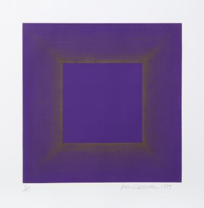 Richard Joseph Anuszkiewicz Midnight Suite Purple with Silver 