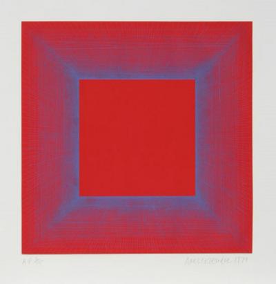 Richard Joseph Anuszkiewicz Summer Suite Red with Blue 