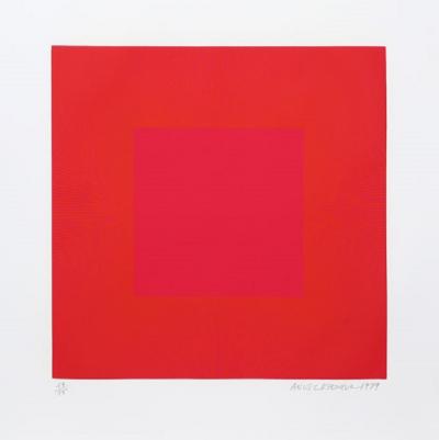 Richard Joseph Anuszkiewicz Summer Suite Red with Gold IV