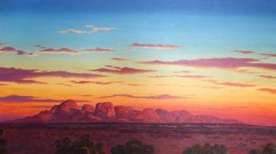 Richard Kulma Timeless Sundown Hues Red Centre