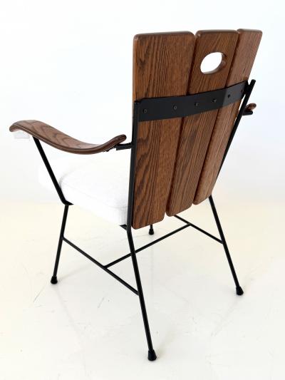 Richard McCarthy Set of Five Iron and Oak Dining Chairs by Richard McCarthy