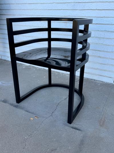 Richard Meier Richard Meier 810 Black Lacquered Armchair