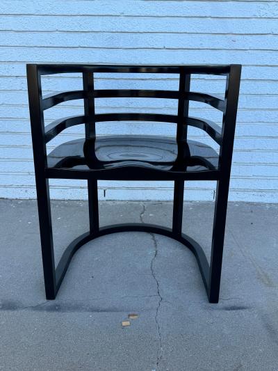 Richard Meier Richard Meier 810 Black Lacquered Armchair