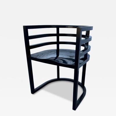 Richard Meier Richard Meier 810 Black Lacquered Armchair
