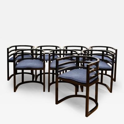 Richard Meier Set of Eight No 810 Armchairs
