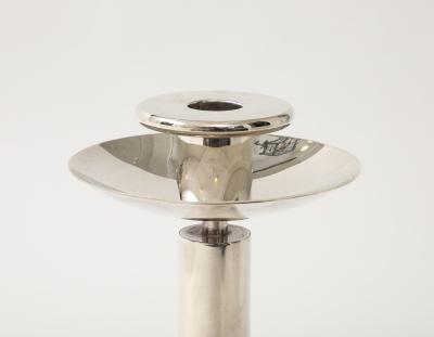 Richard Meier Set of Three Post Modern Candlesholders